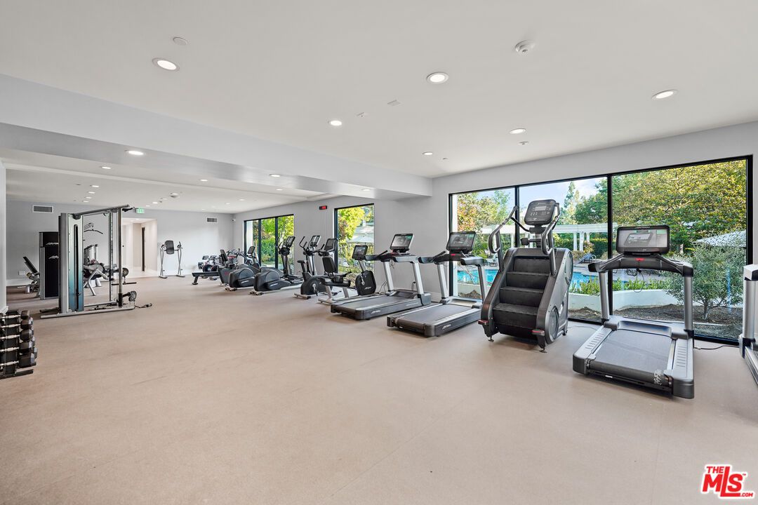 Fitness Equipment, Gym, Interior, Recessed Lighting