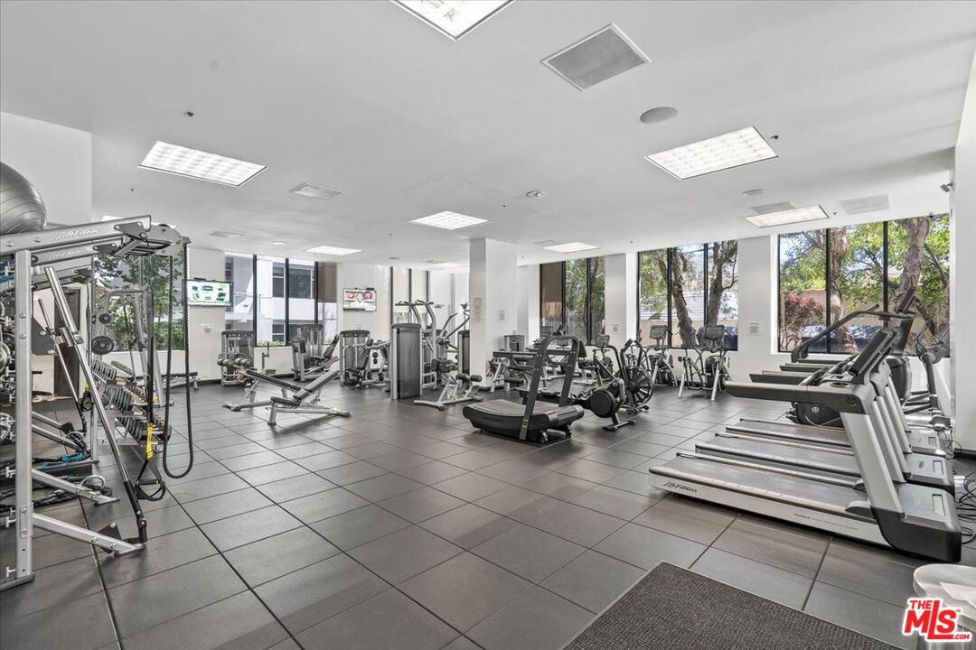Fitness Equipment, Gym, Interior, Recessed Lighting