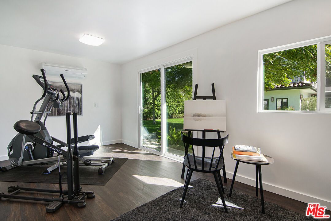 Fitness Equipment, Interior, Wood Texture Flooring