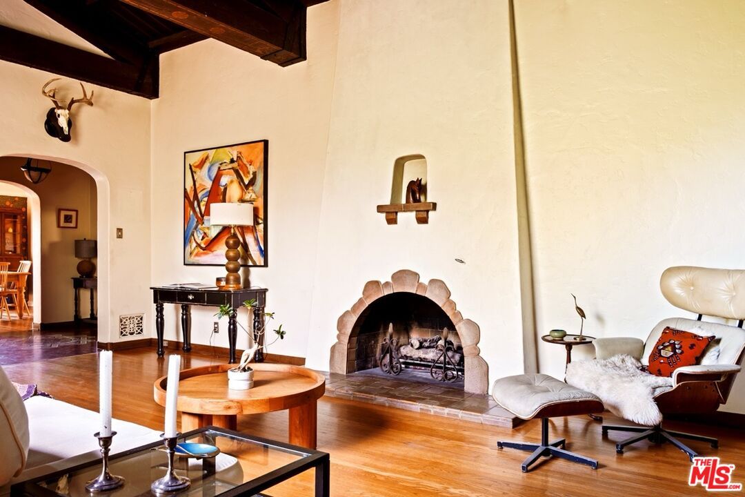 Fireplace, Interior, Wood Texture Flooring