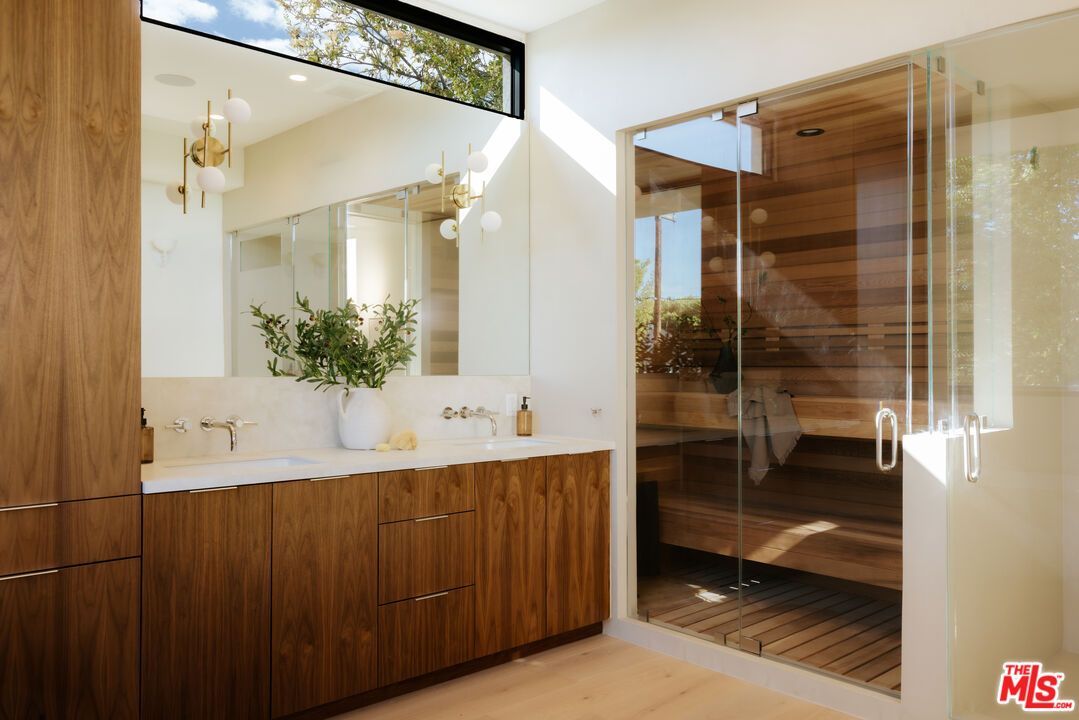 Bathroom, Glass Shower, Interior, Recessed Lighting, Sauna Room