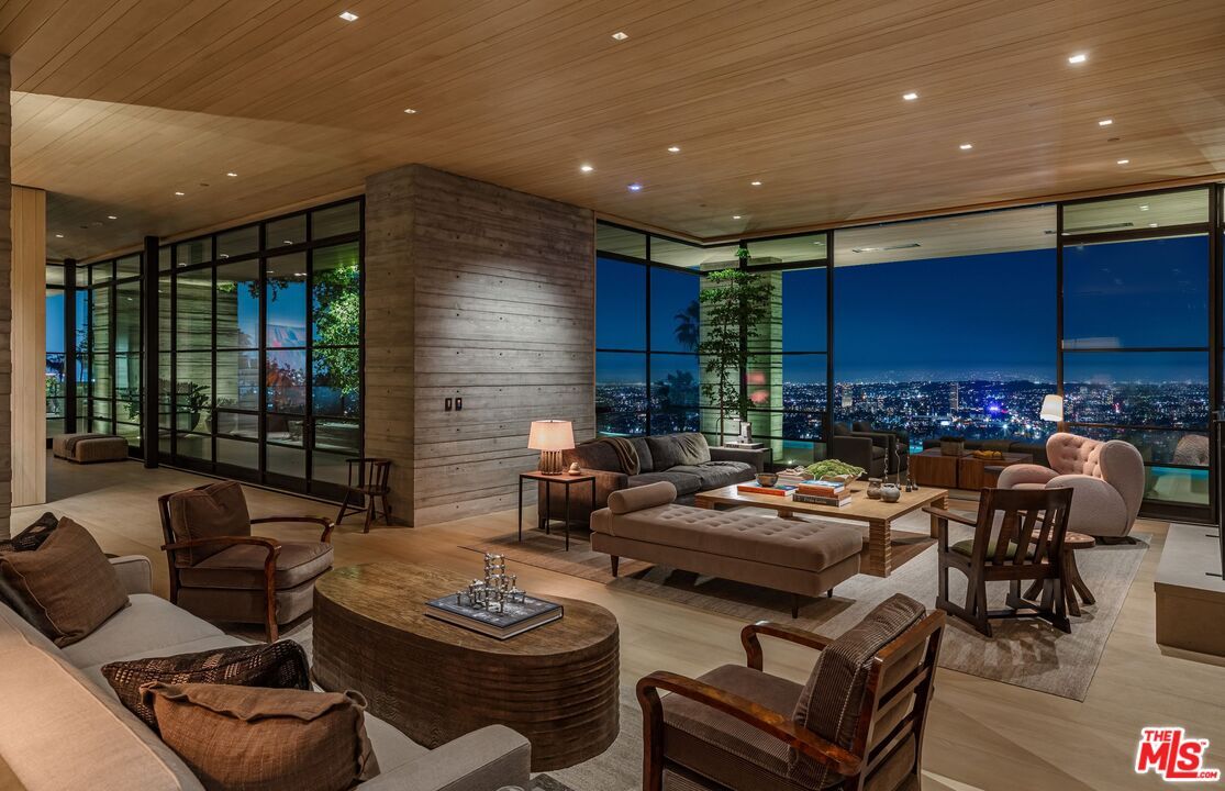 Interior, Living room, Recessed Lighting, Wooden Ceilings, Wooden Walls