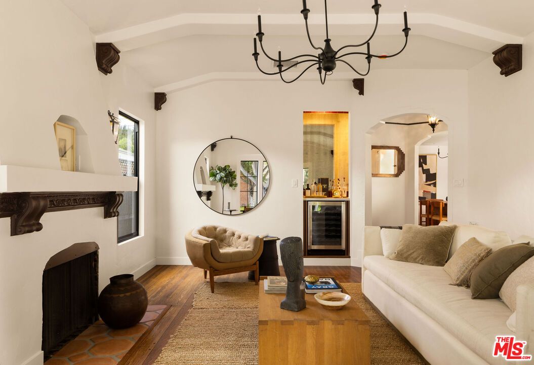 Chandelier, Fireplace, Interior, Living room, Wood Texture Flooring