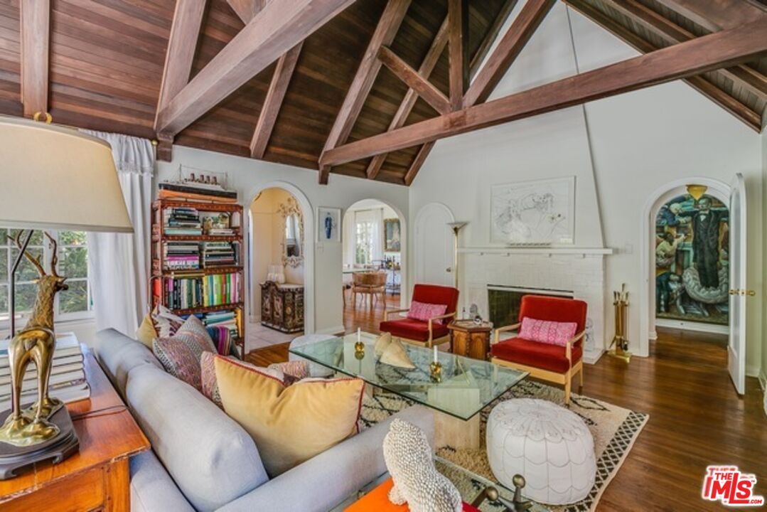 Fireplace, Interior, Living room, Wooden Beams, Wooden Ceilings, Wood Texture Flooring