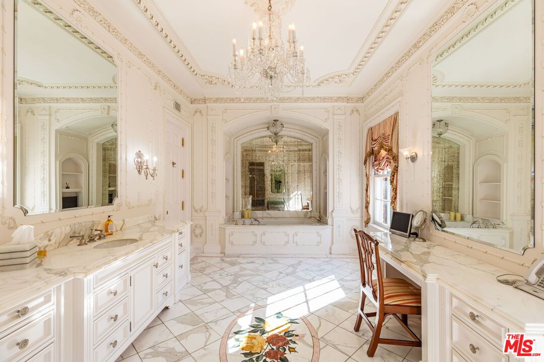 Bathroom, Chandelier, Dual Sink Vanities, Interior