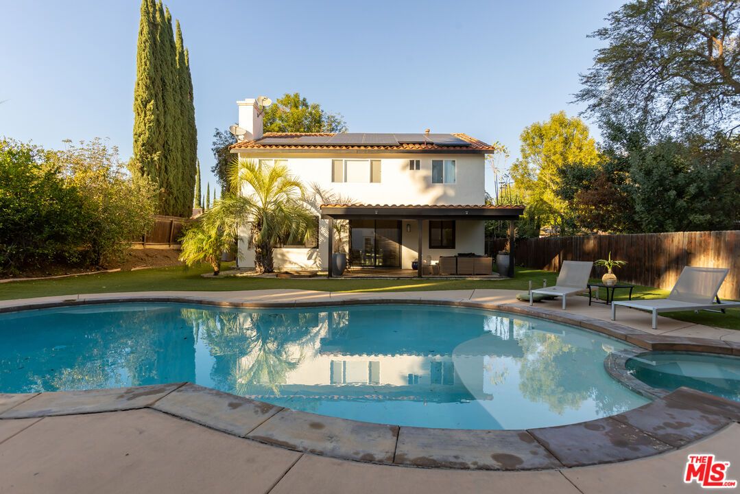 Exterior, Pool, Solar Panels