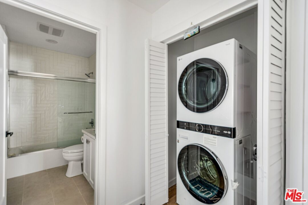 Bathroom, Glass Shower, Interior, Utility Closets, Washer