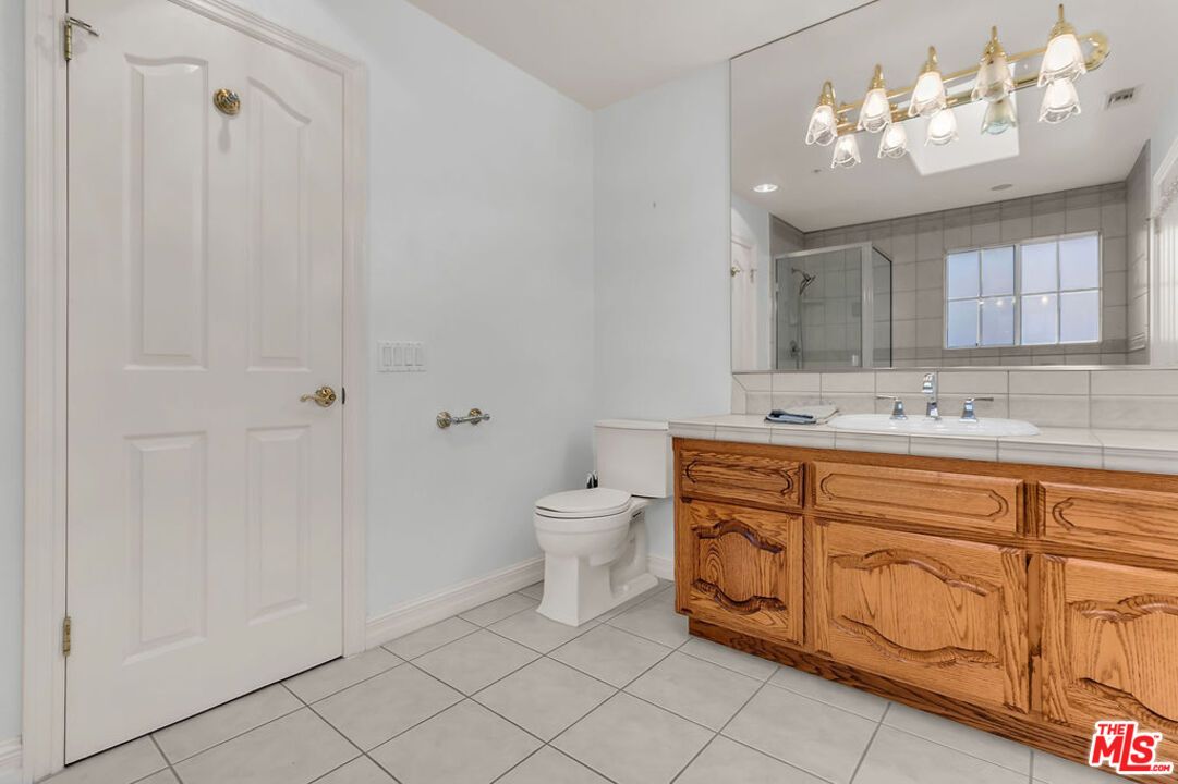 Bathroom, Glass Shower, Interior, Recessed Lighting, Tile Countertops