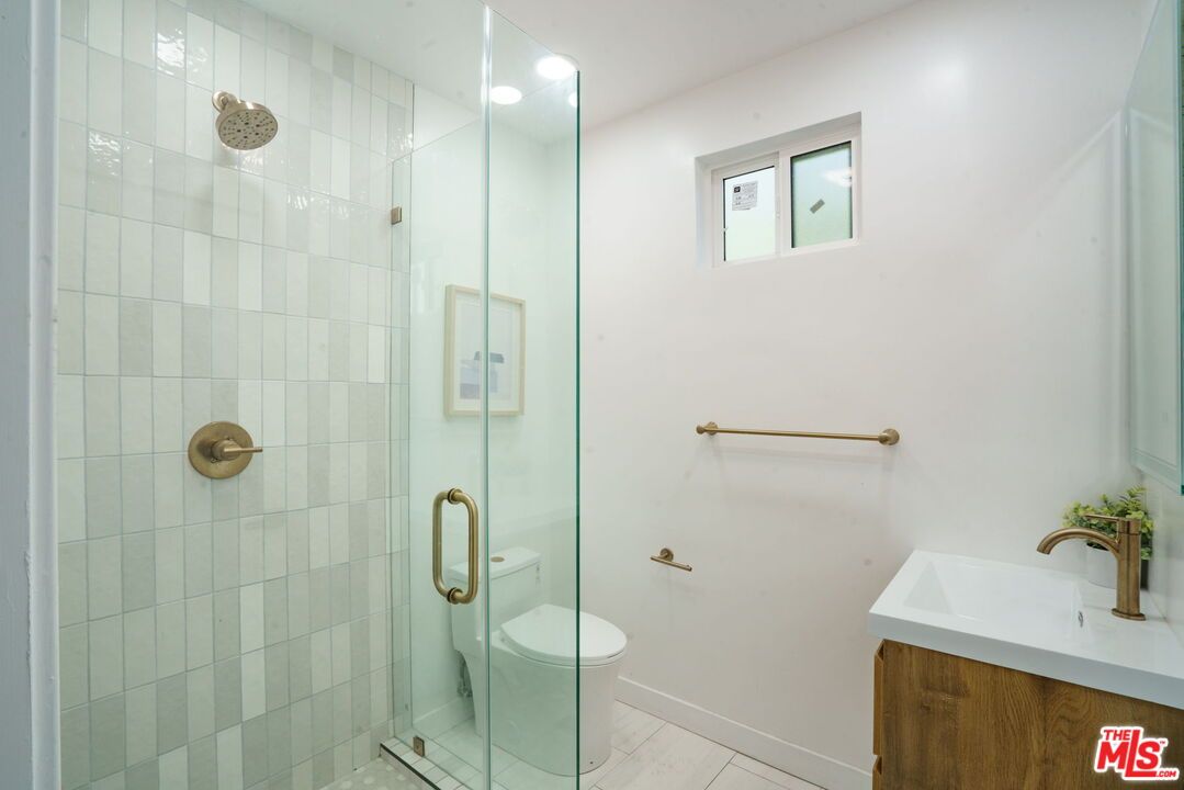 Bathroom, Glass Shower, Interior, Marble, Recessed Lighting