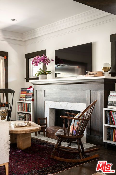Fireplace, Interior, Wood Texture Flooring