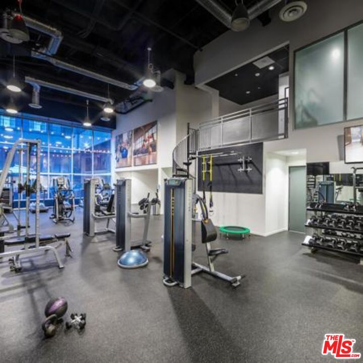 Fitness Equipment, Gym, Interior, Recessed Lighting