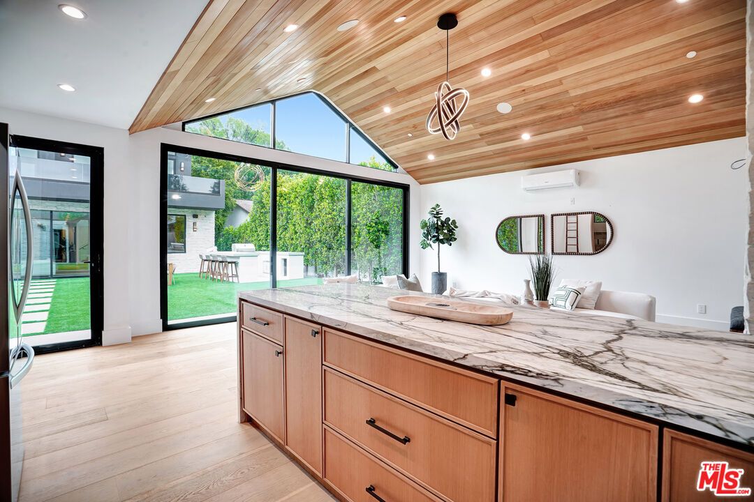 Interior, Pendant Lights, Recessed Lighting, Wooden Ceilings, Wood Texture Flooring