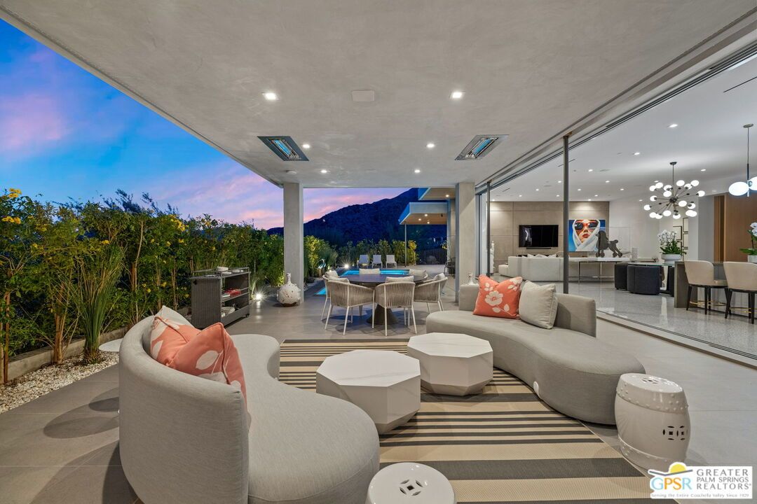 Dining room, Exterior, Interior, Living room, Pendant Lights, Recessed Lighting