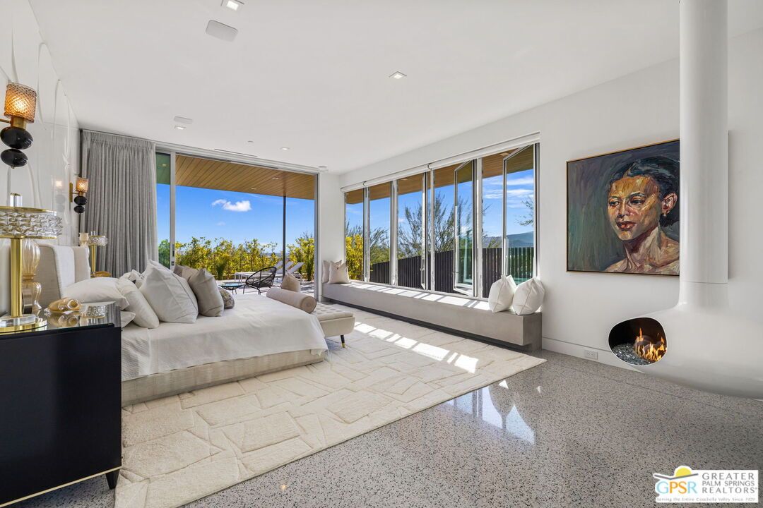 Bedroom, Fireplace, Interior, Recessed Lighting