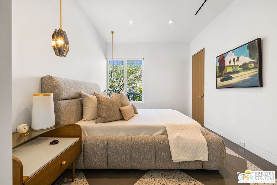 Bedroom, Interior, Pendant Lights, Recessed Lighting