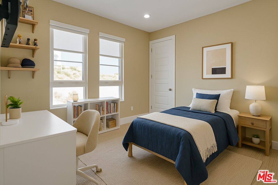Bedroom, Home Office, Interior, Recessed Lighting
