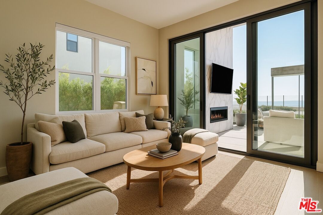 Fireplace, Interior, Living room, Water, Wood Texture Flooring