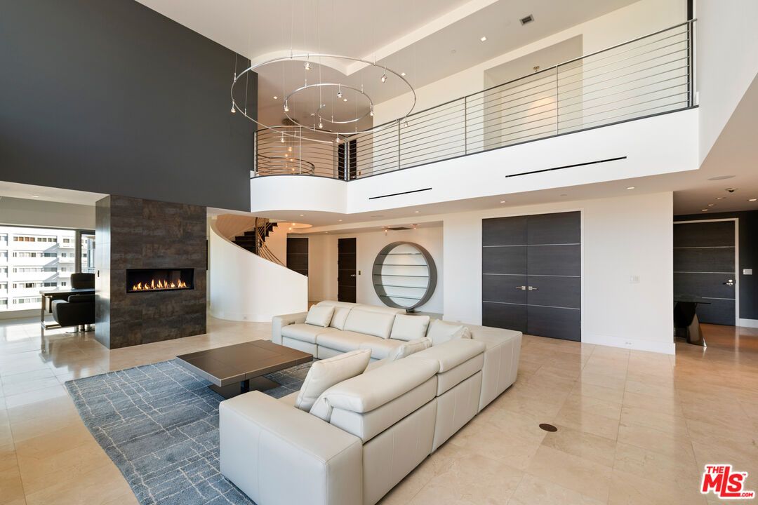 Fireplace, Interior, Living room, Pendant Lights, Recessed Lighting