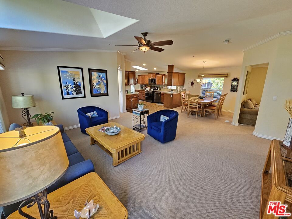 Dining room, Interior, Kitchen, Living room, Pendant Lights, Recessed Lighting, Stainless Steel Appliances