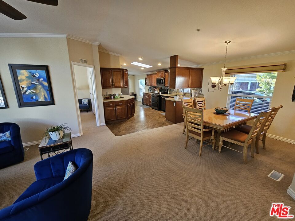 Dining room, Interior, Kitchen, Living room, Pendant Lights, Recessed Lighting