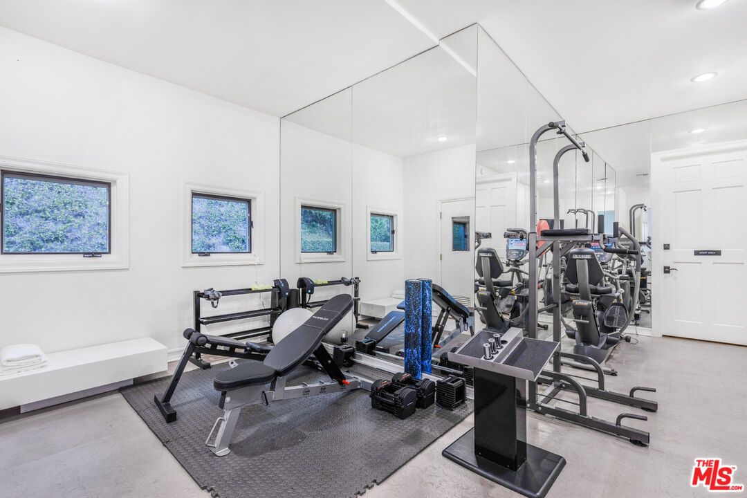 Fitness Equipment, Gym, Interior, Recessed Lighting