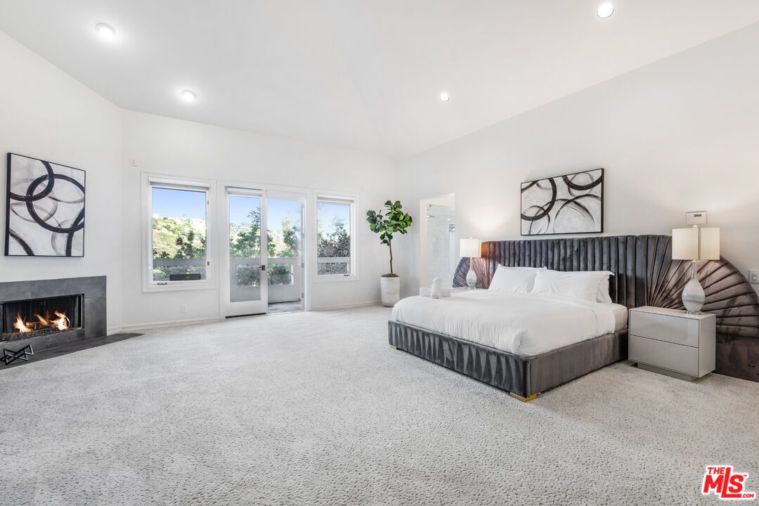 Bedroom, Fireplace, Interior, Recessed Lighting