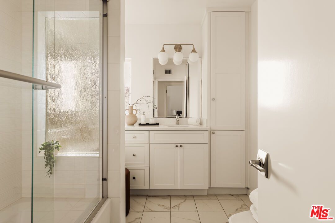 Bathroom, Glass Shower, Interior, Marble