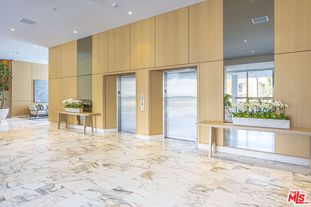 Elevator, Interior, Marble, Recessed Lighting, Wooden Walls