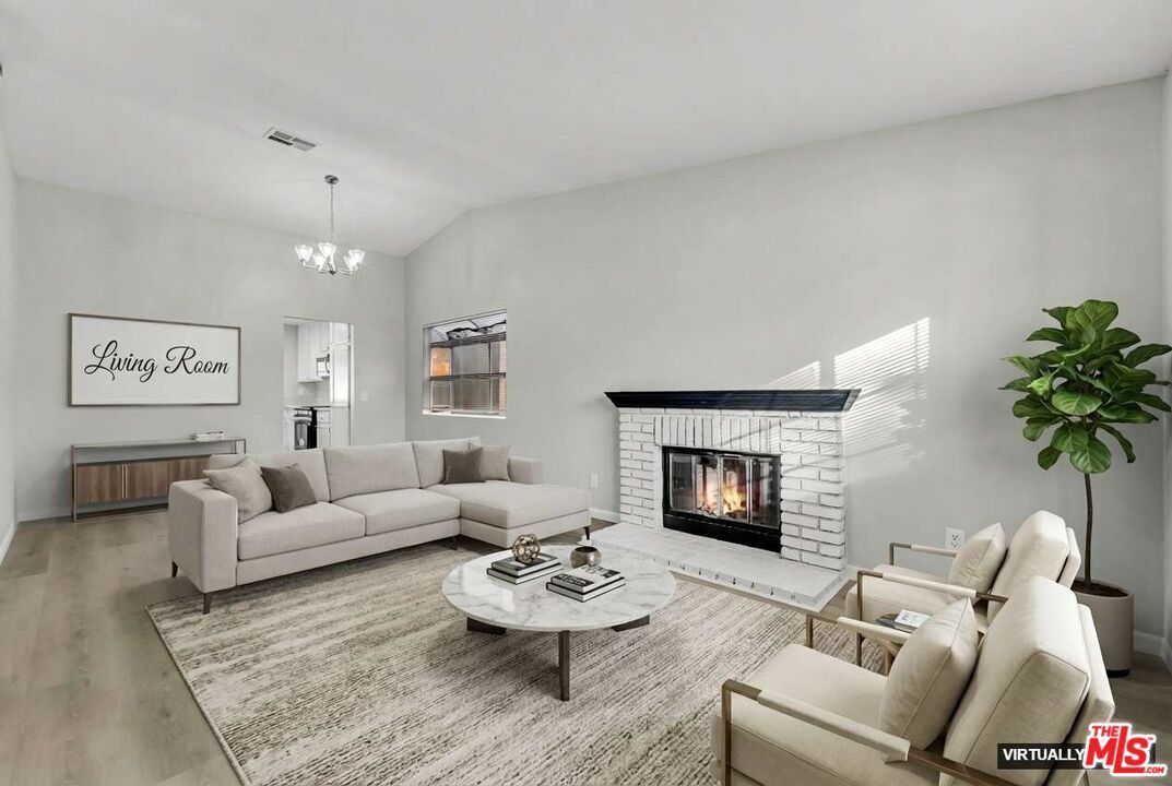 Chandelier, Fireplace, Interior, Living room, Wood Texture Flooring