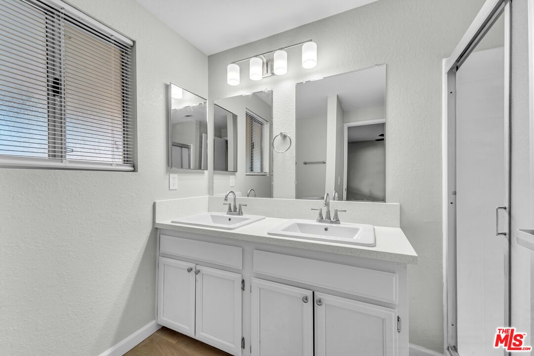 Bathroom, Dual Sink Vanities, Interior, Wood Texture Flooring