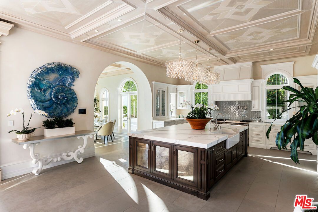 Chandelier, Interior, Kitchen, Recessed Lighting