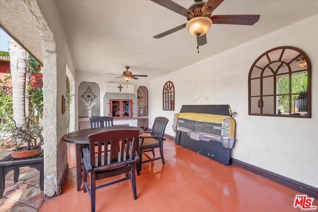 Dining room, Fireplace, Interior, Stone Walls