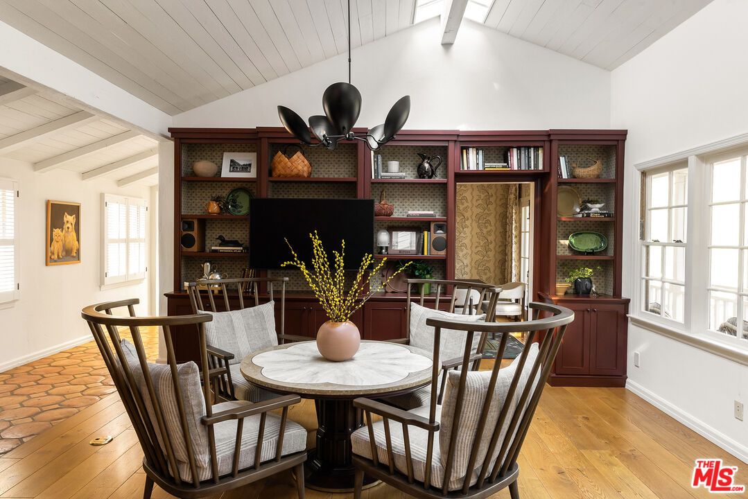 Dining room, Interior, Wood Texture Flooring