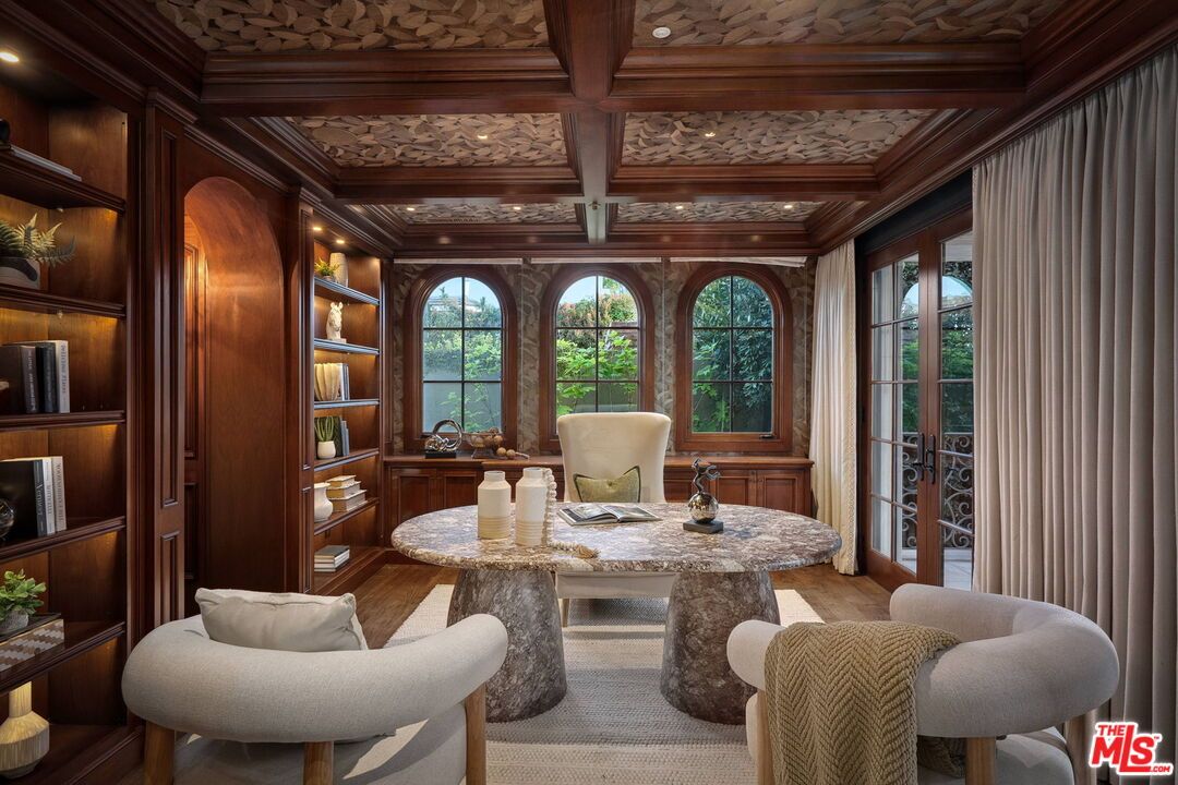 Home Office, Interior, Recessed Lighting, Wooden Beams, Wooden Ceilings