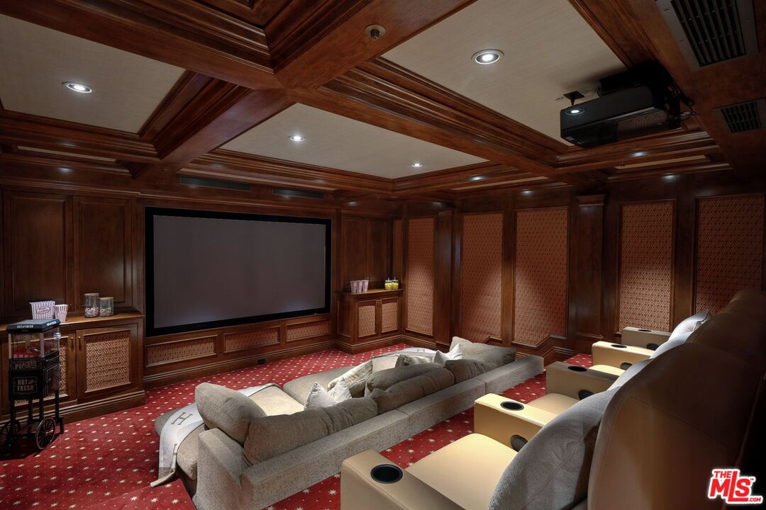 Home Theatre Room, Interior, Projection Screen, Recessed Lighting, Theatre Room