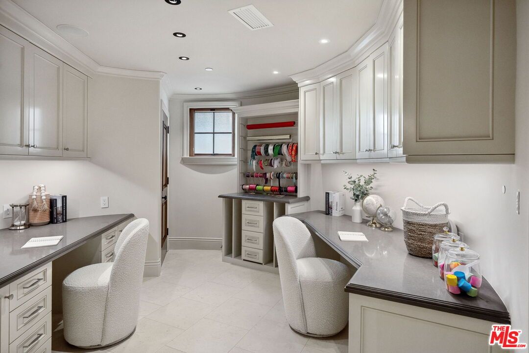 Home Office, Interior, Recessed Lighting