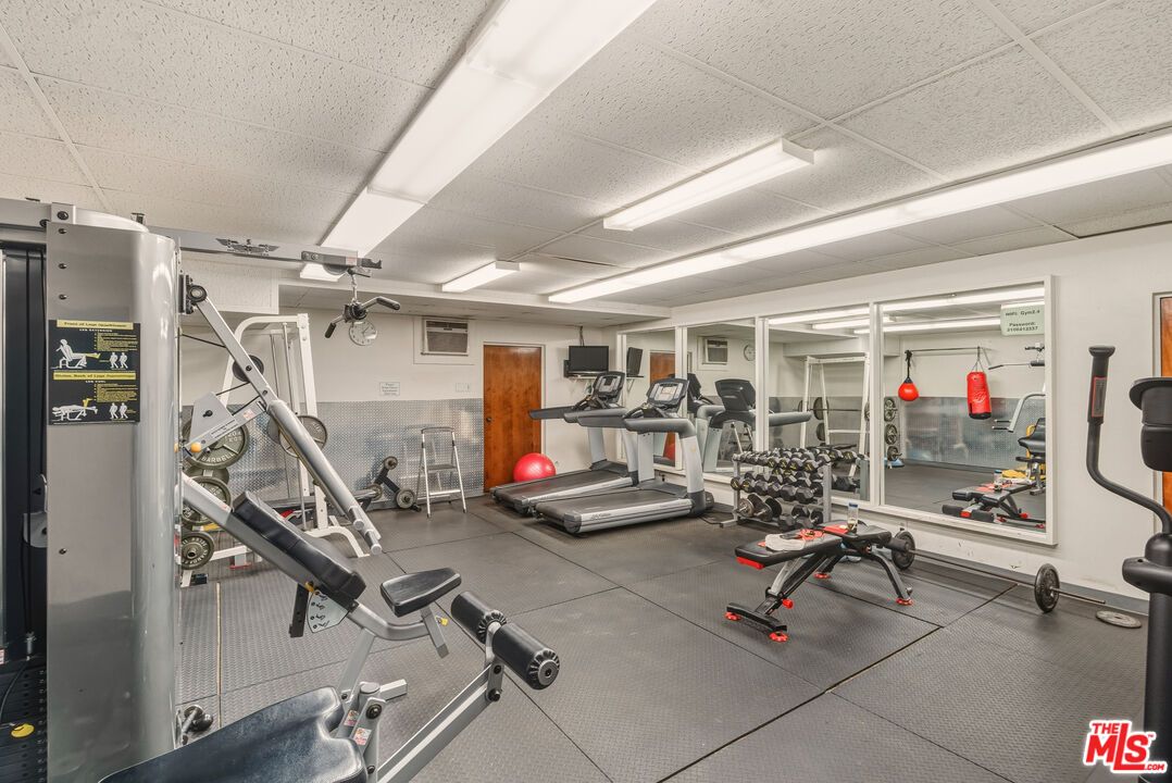 Fitness Equipment, Gym, Interior, Recessed Lighting