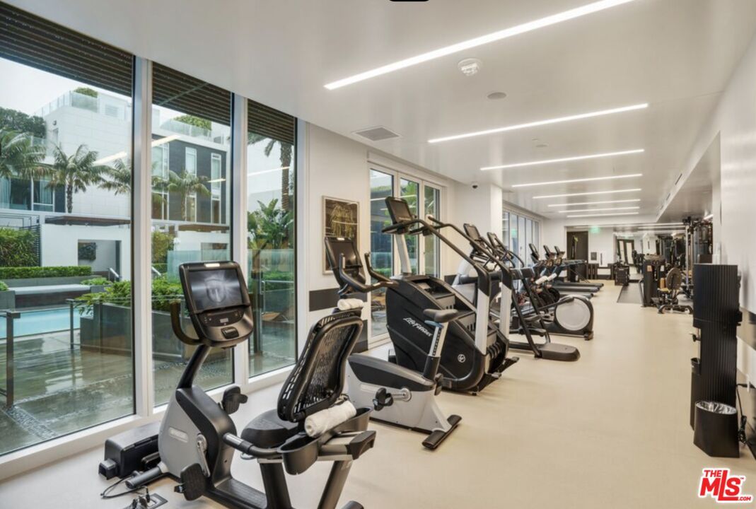 Fitness Equipment, Gym, Interior, Recessed Lighting