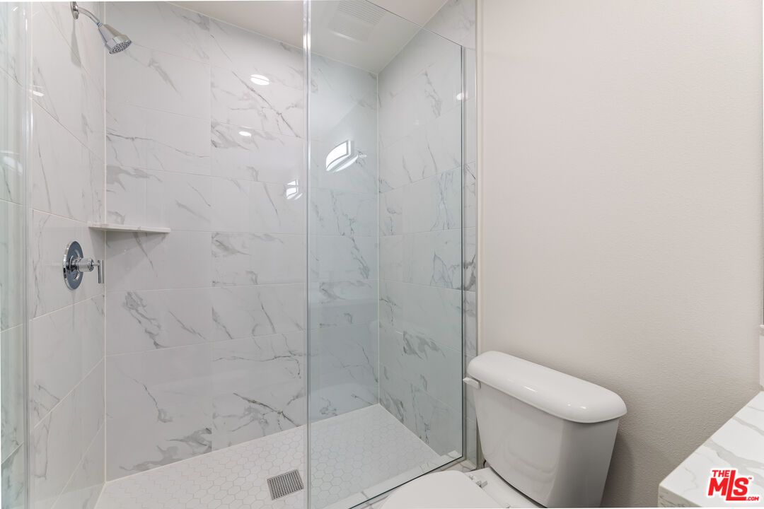 Bathroom, Glass Shower, Interior, Marble Walls