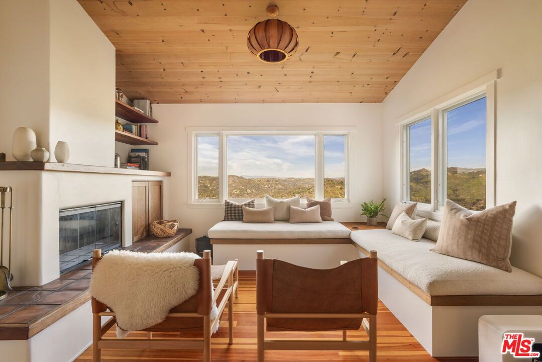 Fireplace, Interior, Living room, Wooden Ceilings, Wood Texture Flooring