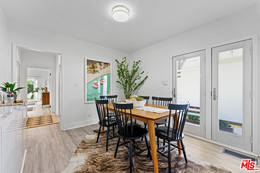 Dining room, Interior, Wood Texture Flooring