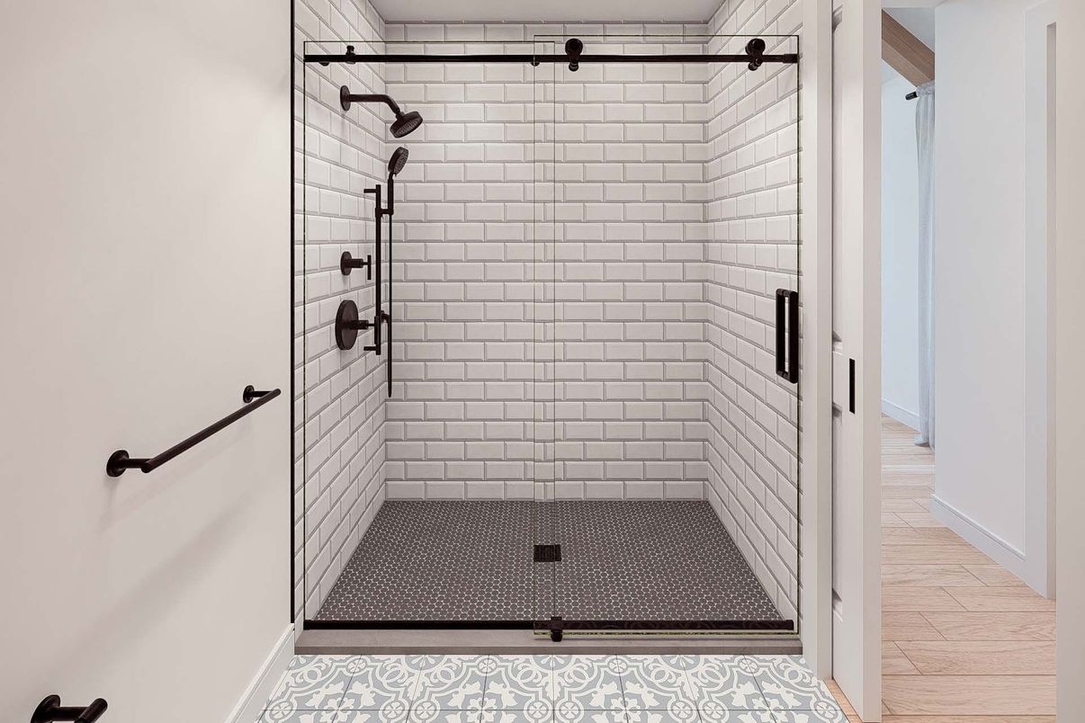 Bathroom, Glass Shower, Interior