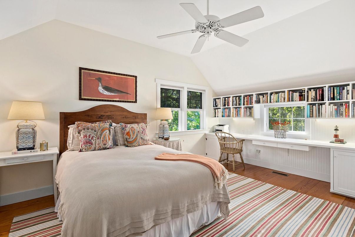 Bedroom, Home Office, Interior, Wood Texture Flooring