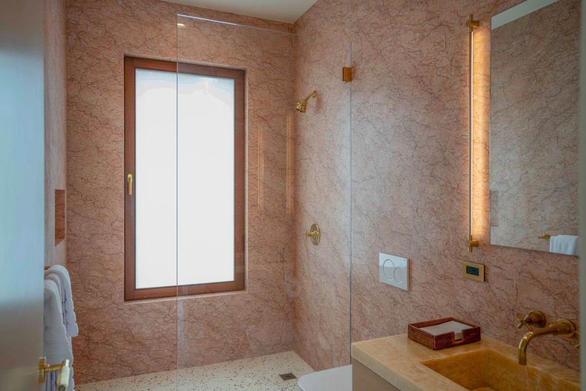Bathroom, Glass Shower, Interior