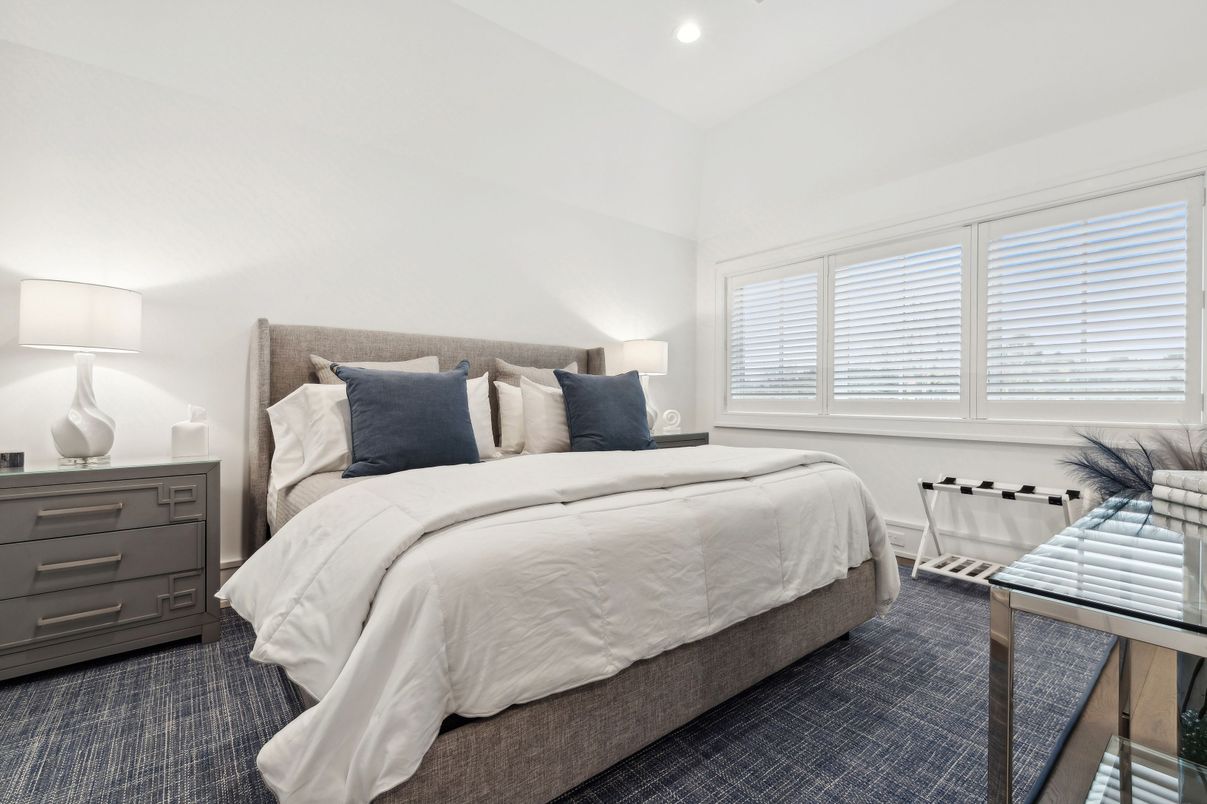 Bedroom, Interior, Recessed Lighting