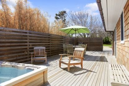 Exterior, Hot Tub, Wood Texture Flooring