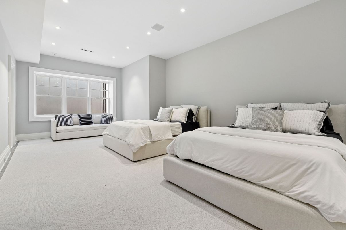 Bedroom, Interior, Recessed Lighting