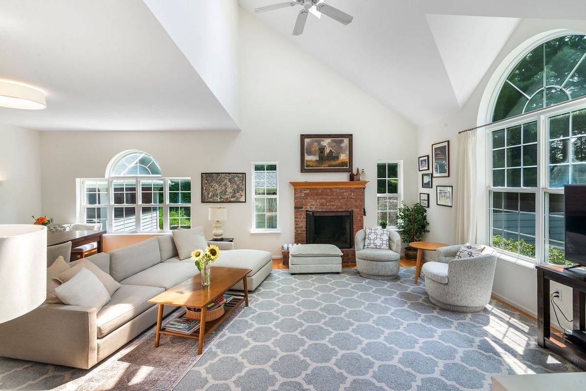 Dining room, Fireplace, Interior, Living room