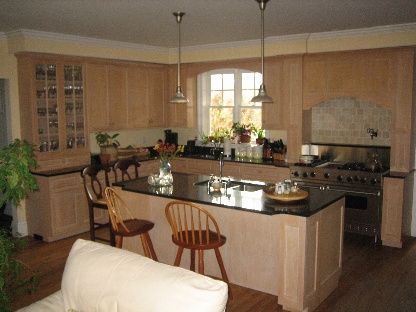 Interior, Kitchen, Pendant Lights, Stainless Steel Appliances, Wood Texture Flooring