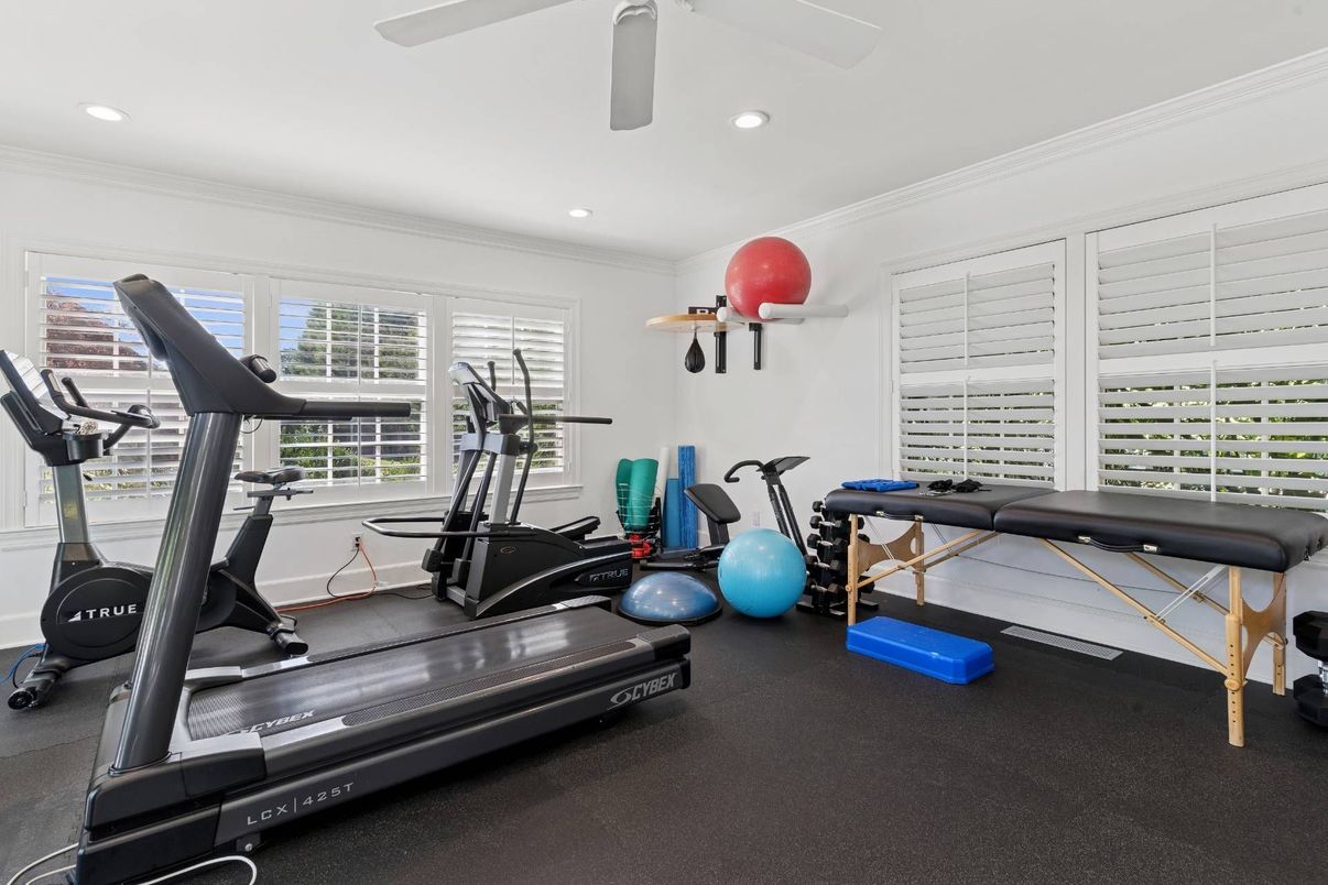 Fitness Equipment, Interior, Recessed Lighting